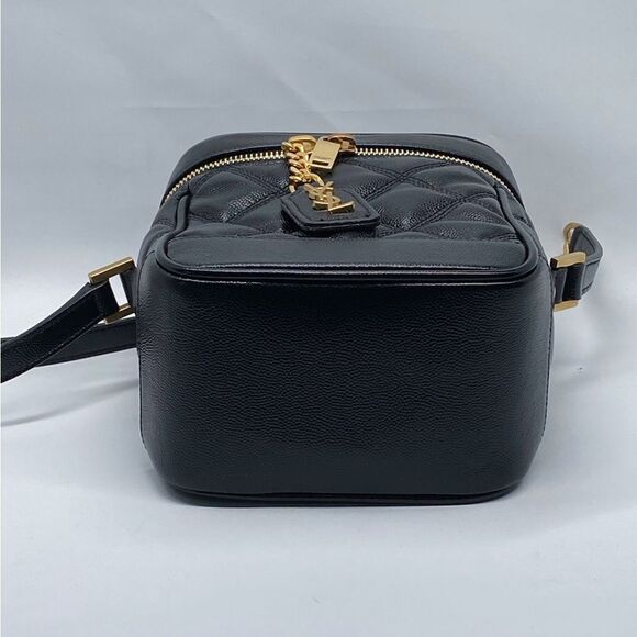 Saint Laurent 80S Vanity Crossbody Bag in Quilted Grained Leather - Picture 5 of 15